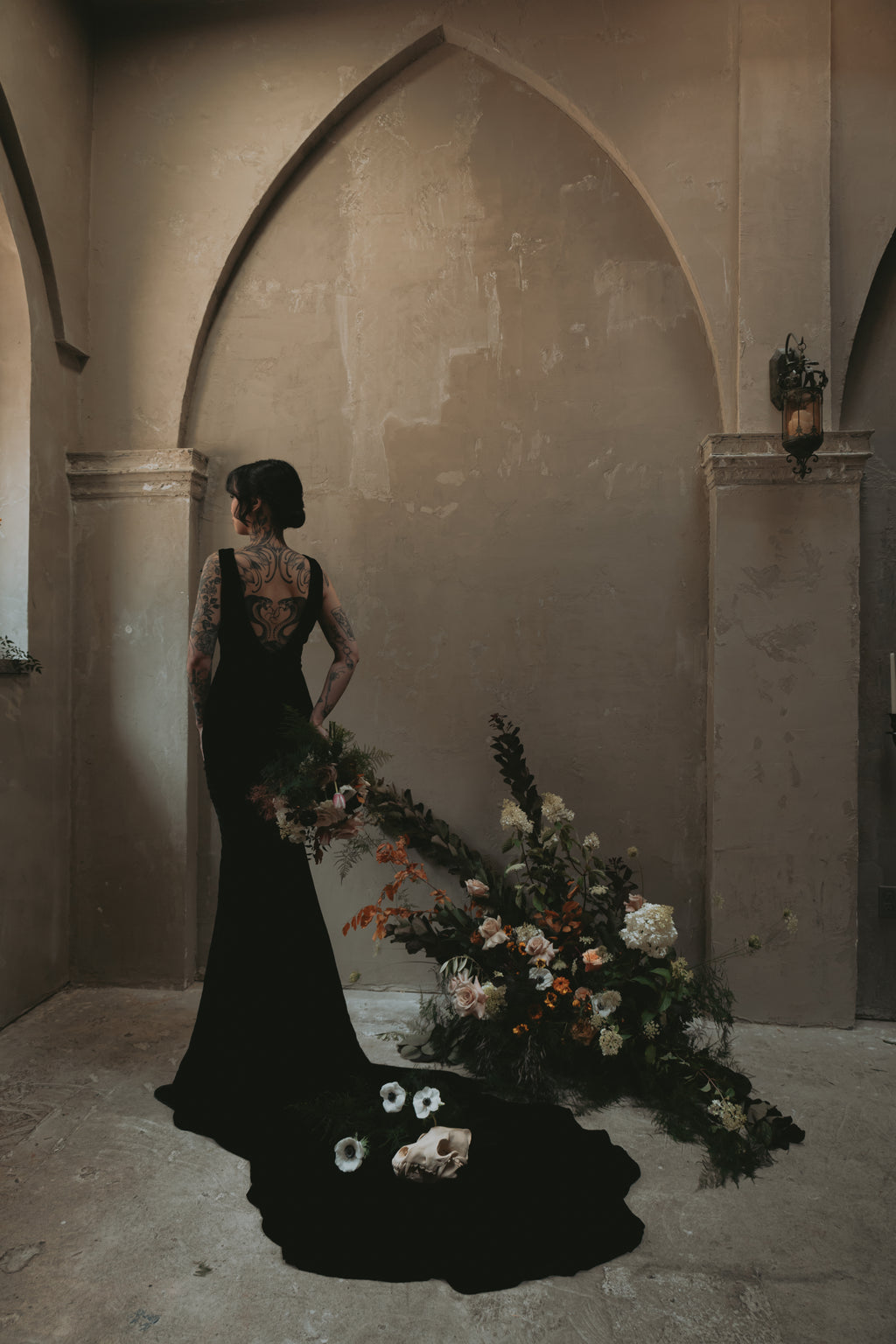 Eloise | Silk Velvet Wedding Gown