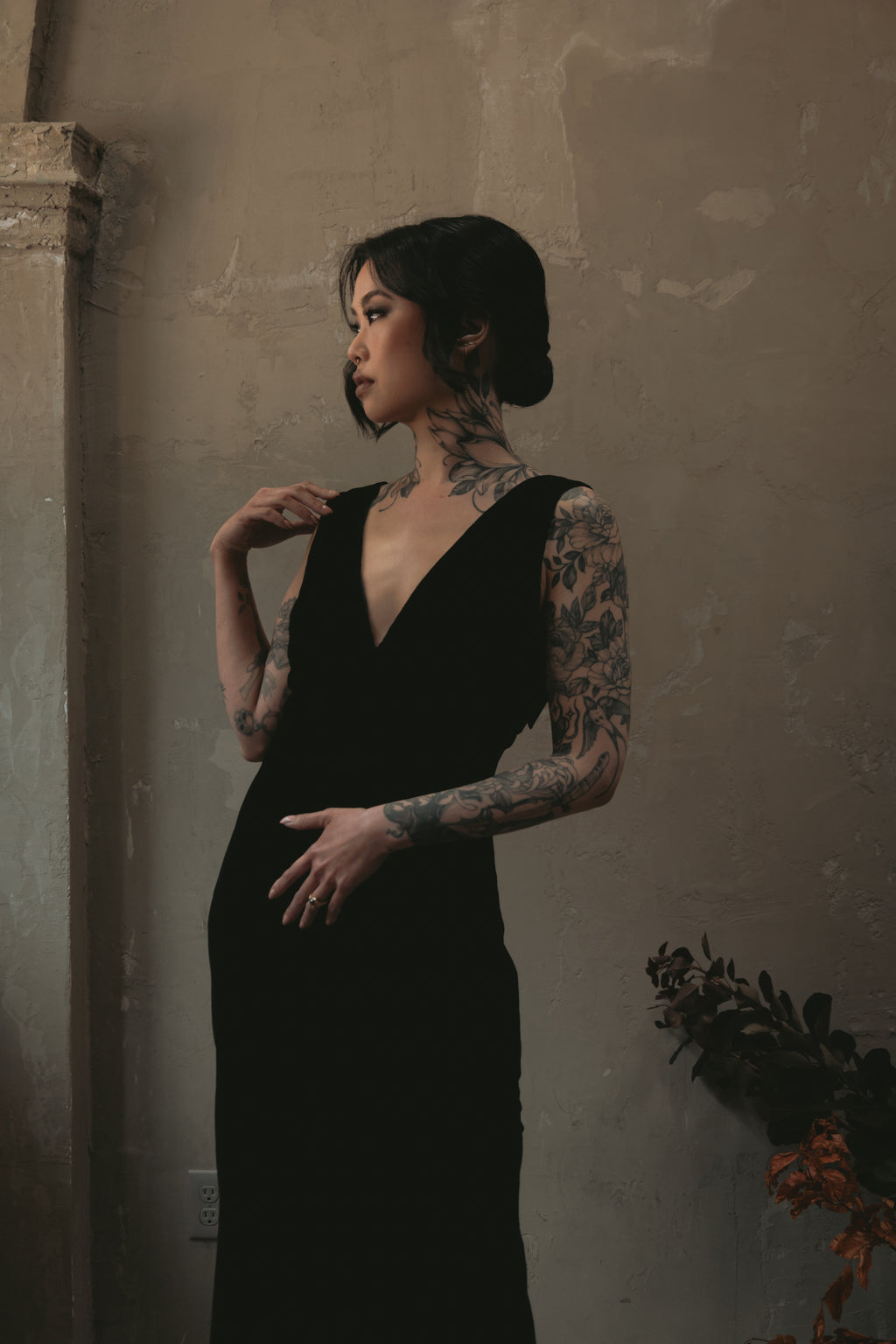 Eloise | Silk Velvet Wedding Gown