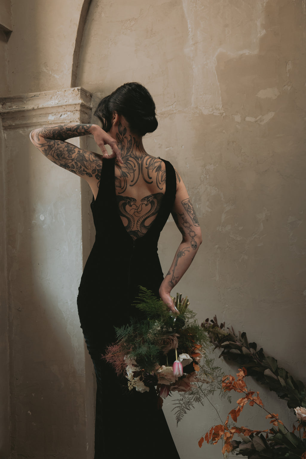 Eloise | Silk Velvet Wedding Gown