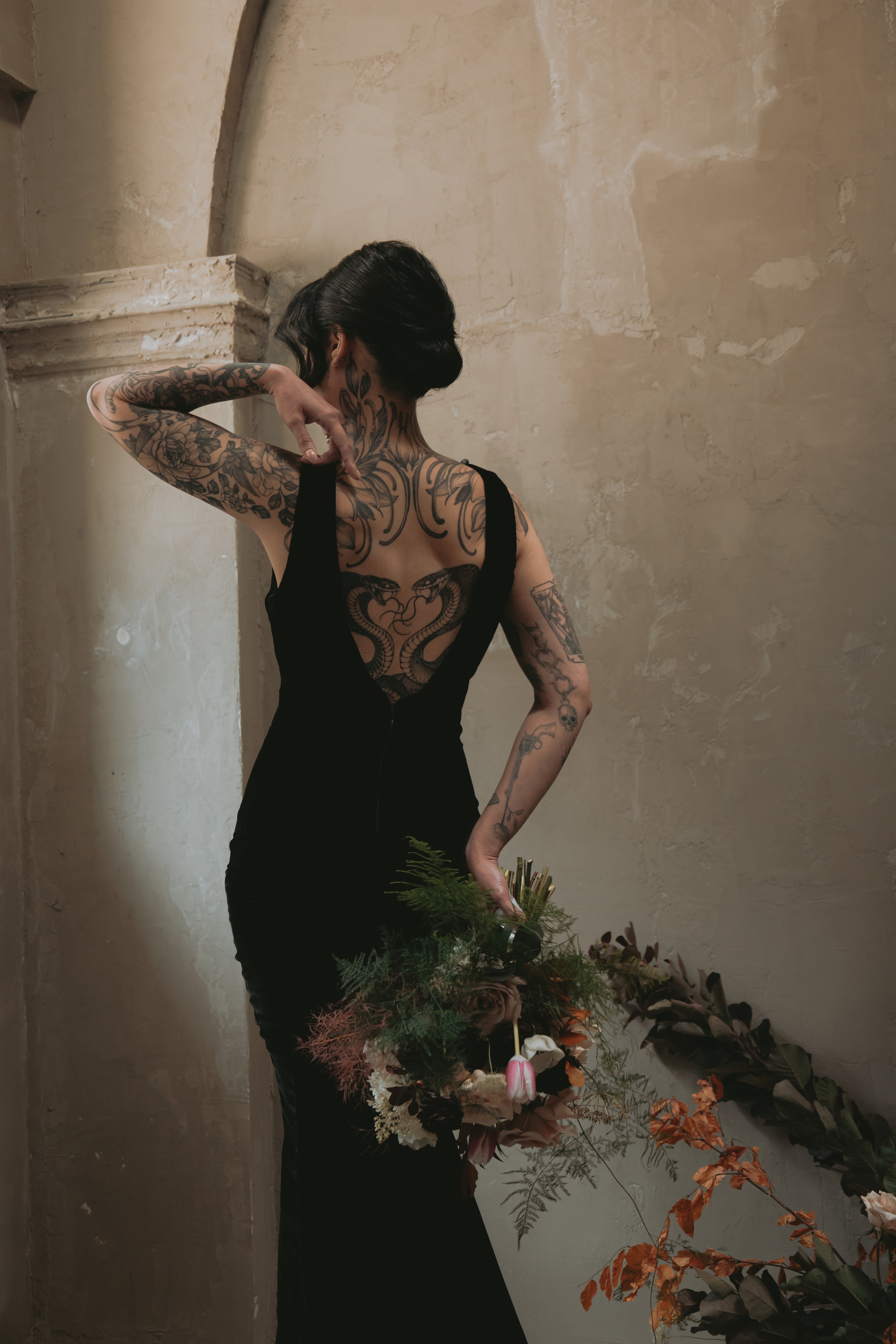 Eloise | Silk Velvet Wedding Gown