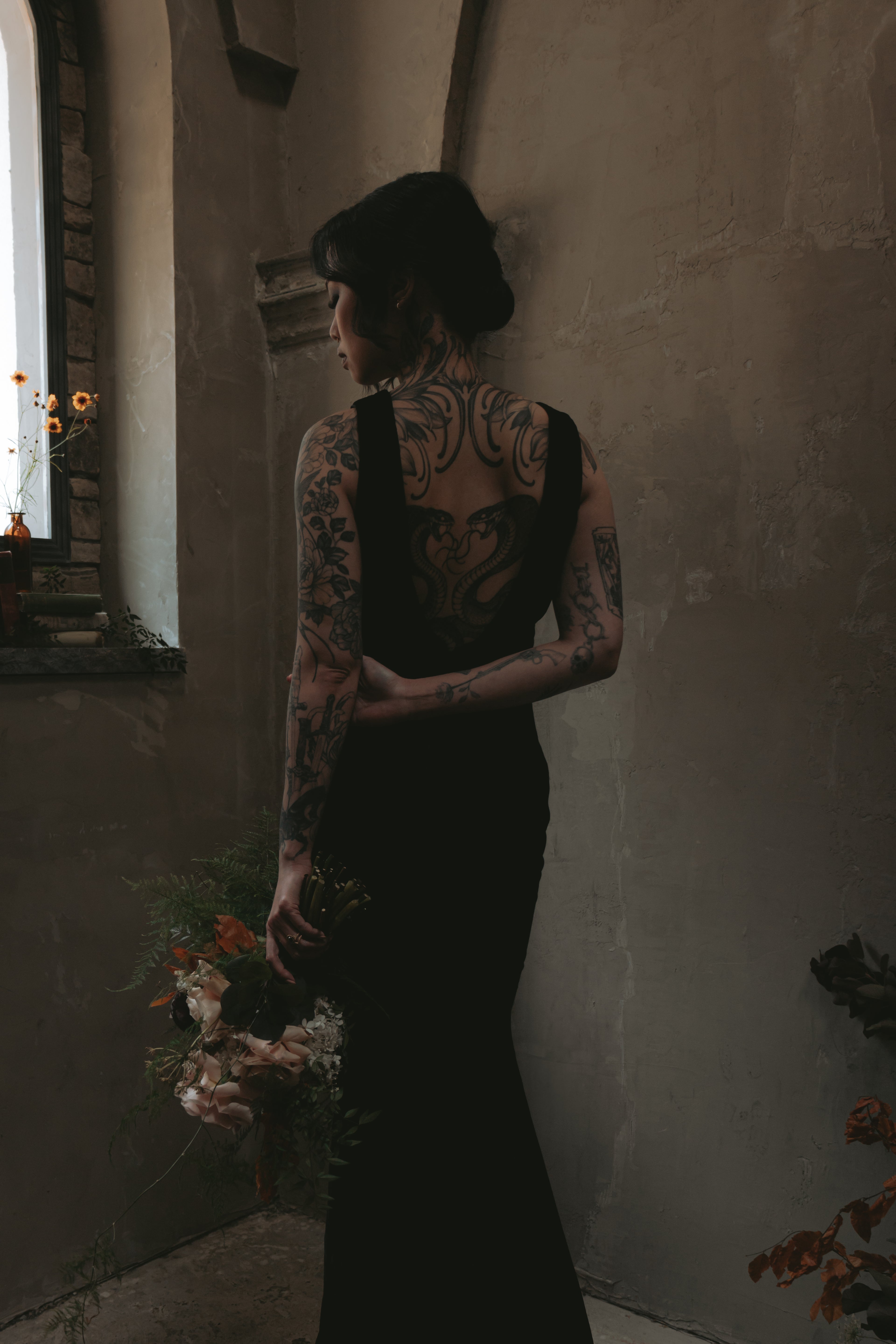 Eloise | Silk Velvet Wedding Gown