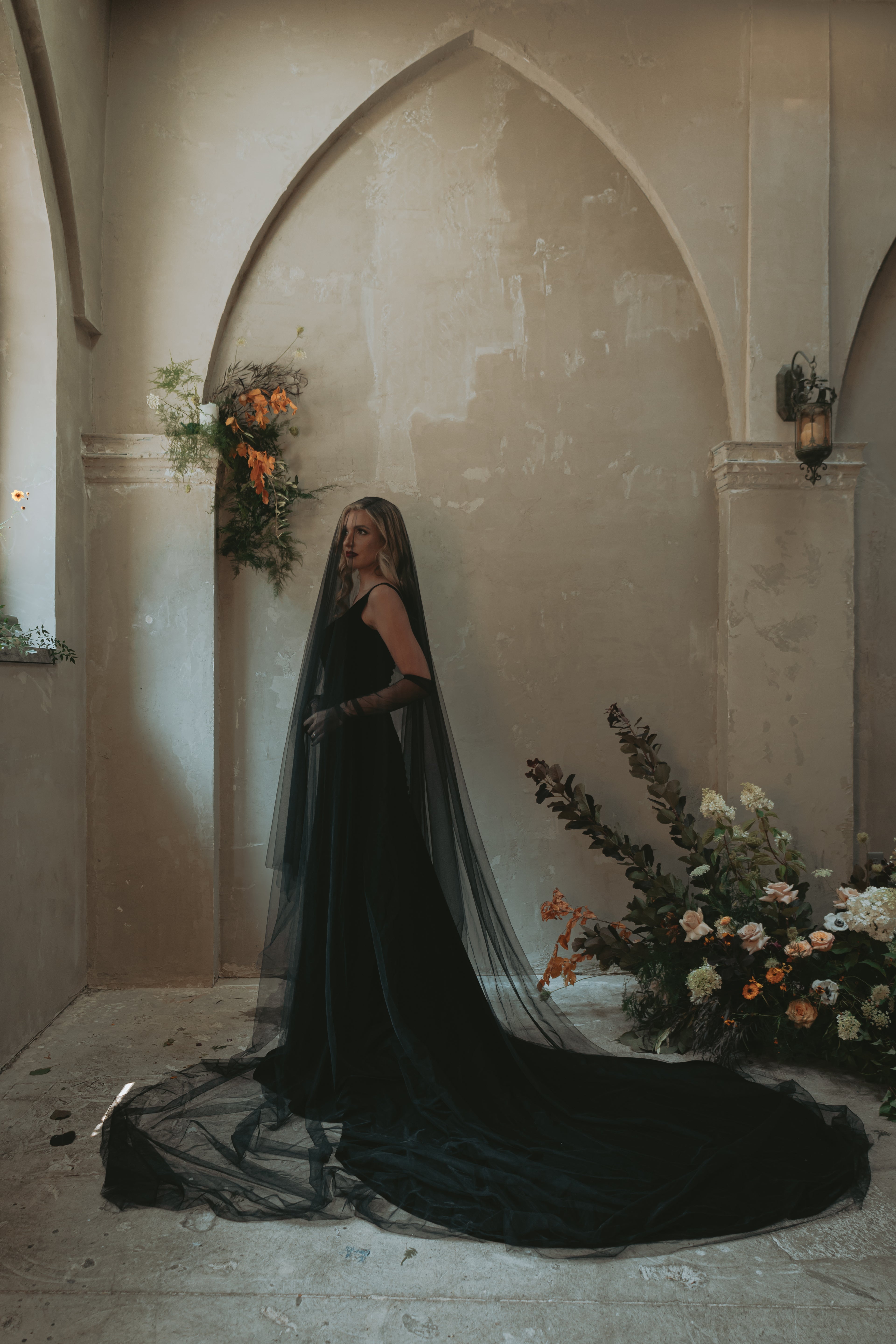 Greta | Silk Velvet Wedding Gown