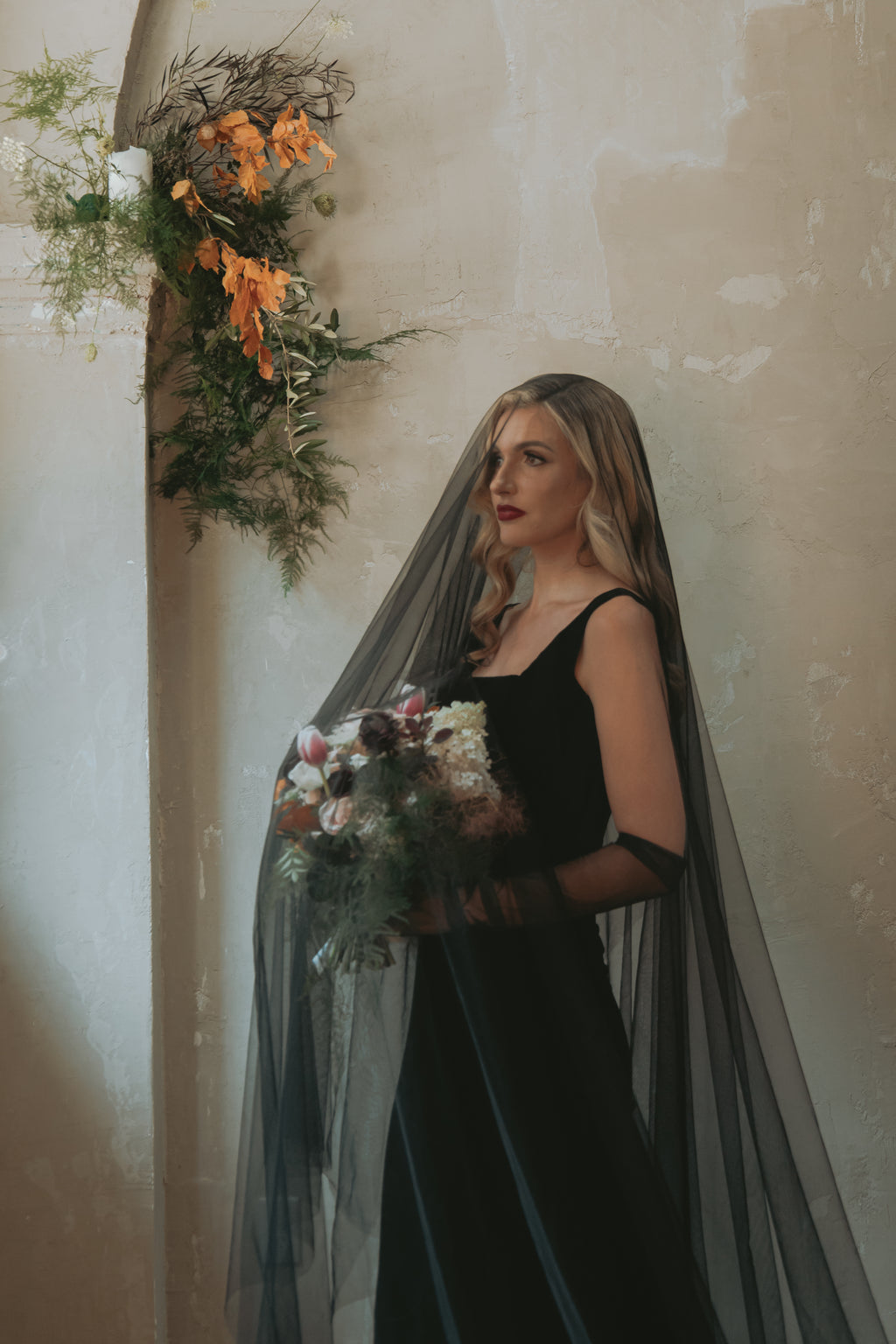 Greta | Silk Velvet Wedding Gown