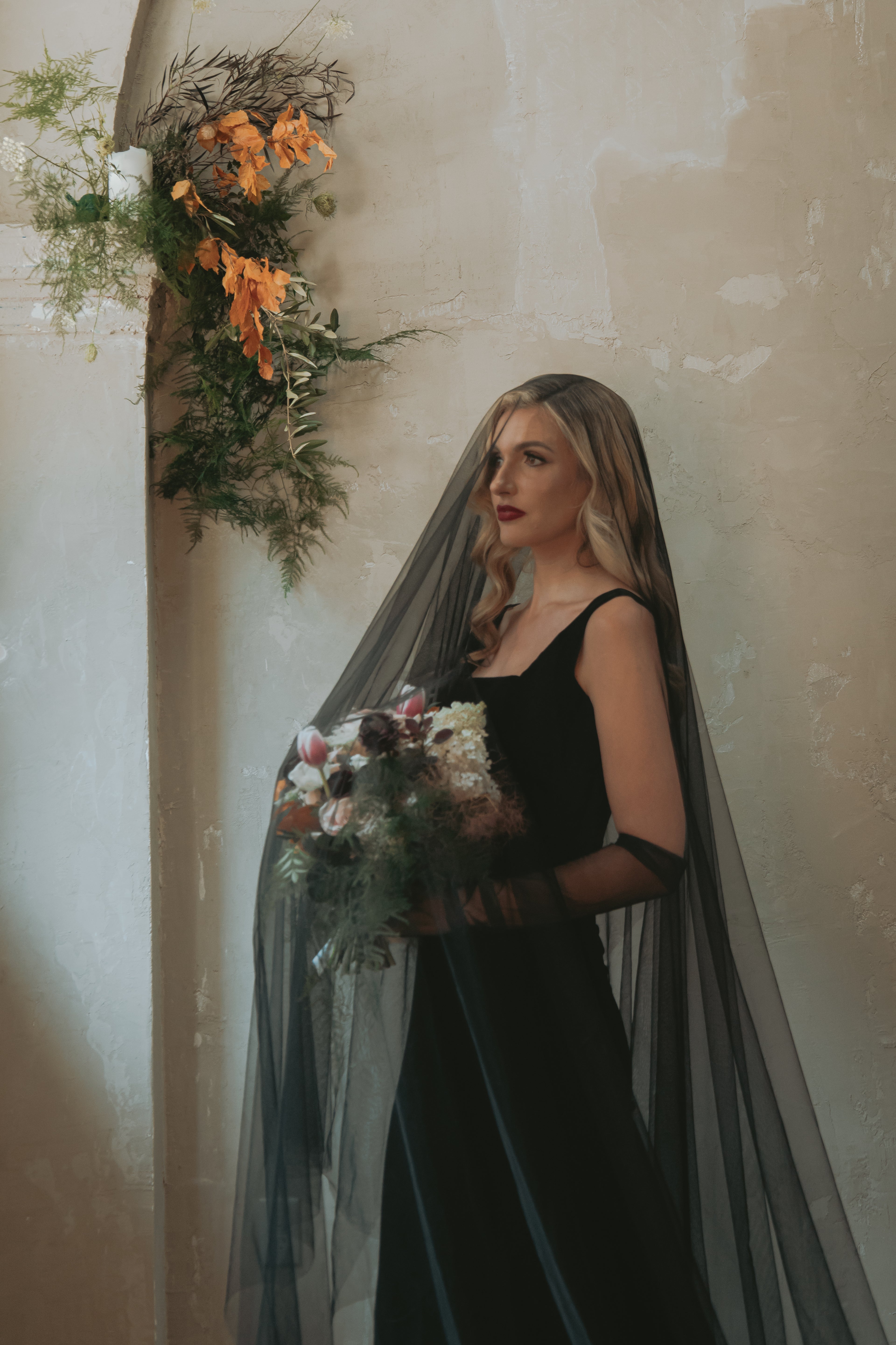 Greta | Silk Velvet Wedding Gown