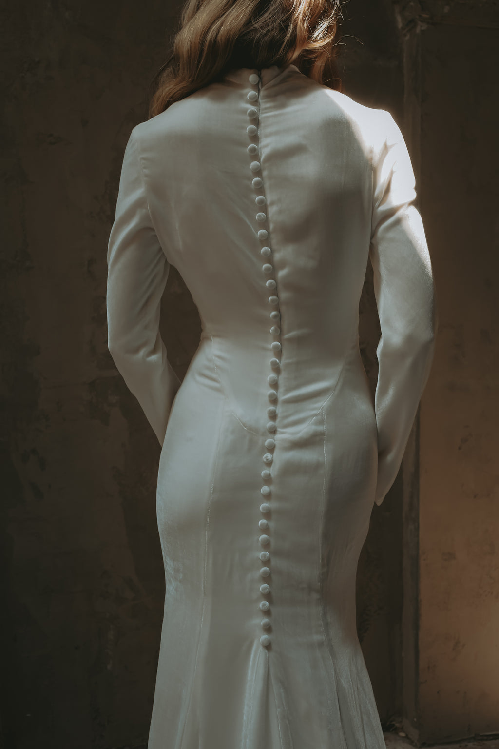 Daphne  | Silk Velvet Wedding Gown