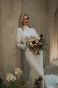 Daphne  | Silk Velvet Wedding Gown