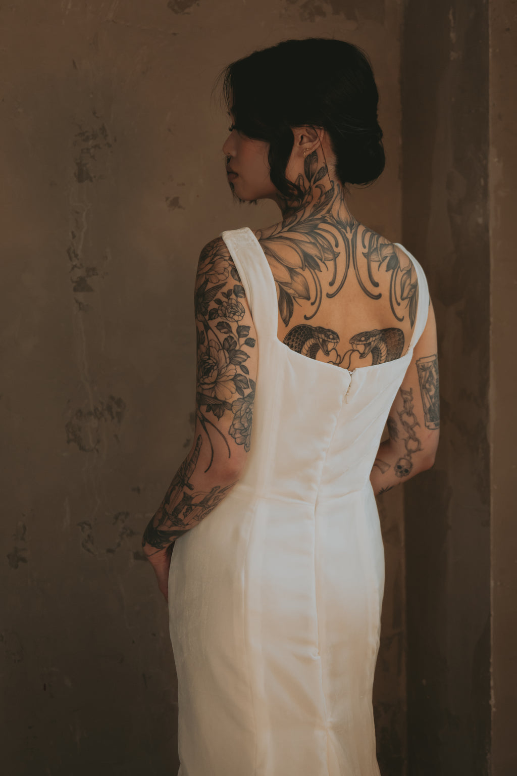 Greta | Silk Velvet Wedding Gown