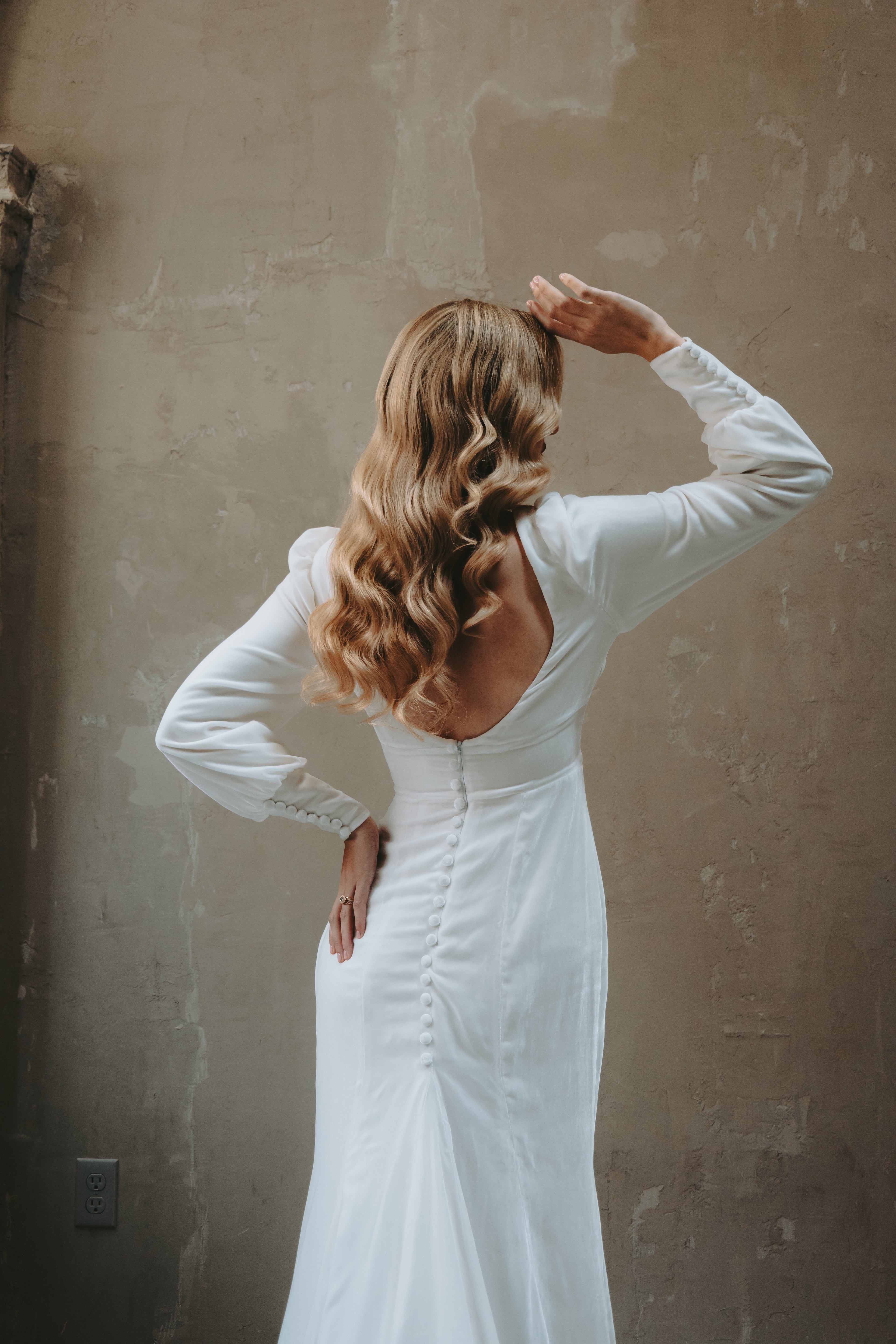Eloise | Silk Velvet Wedding Gown