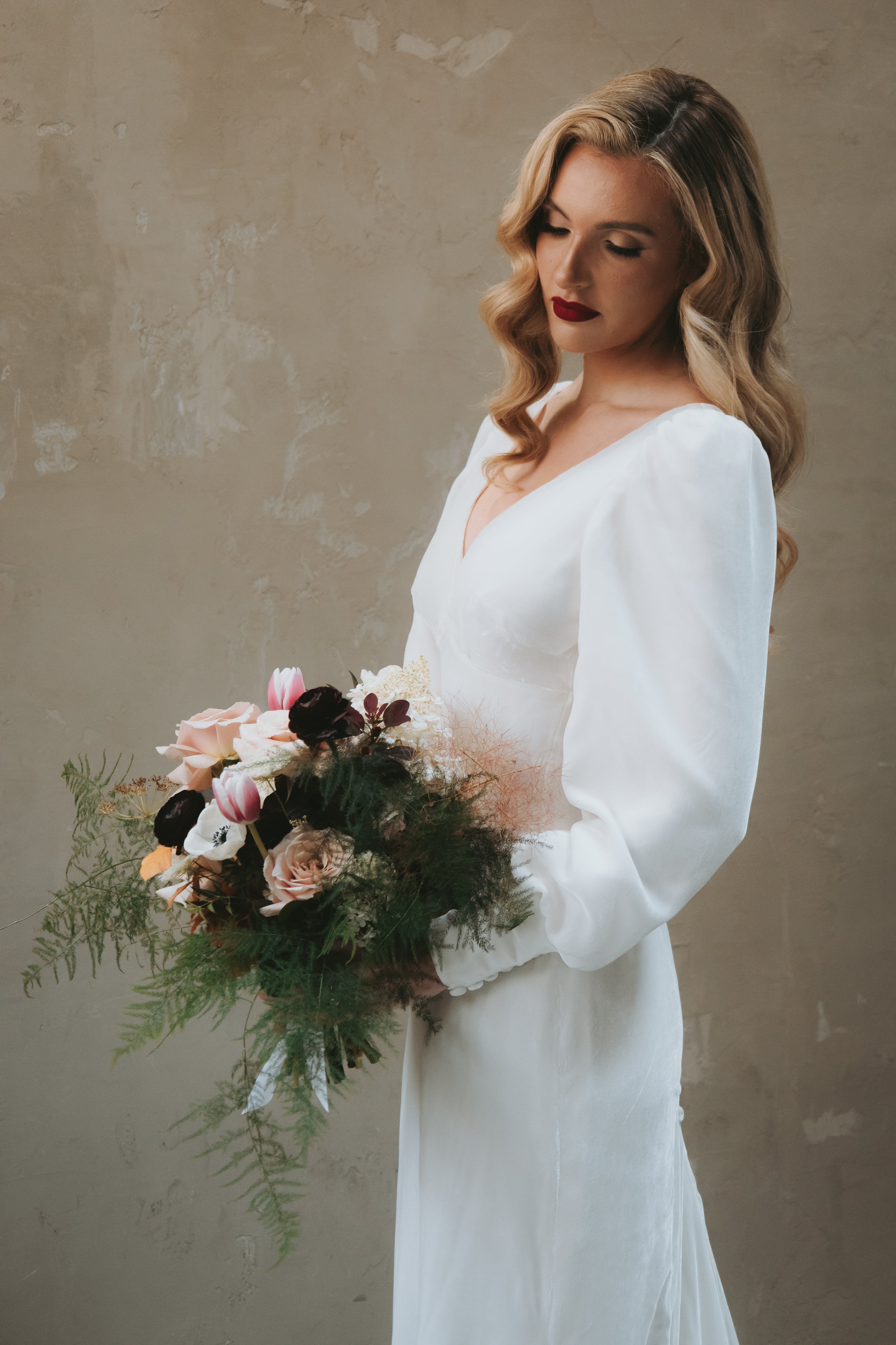 Eloise | Silk Velvet Wedding Gown